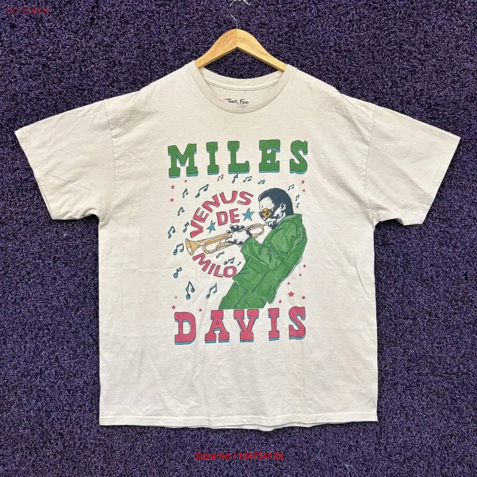 Vintage Fashion Knitwear - 마일즈 데이비스 비너스 드 밀로 티셔츠
