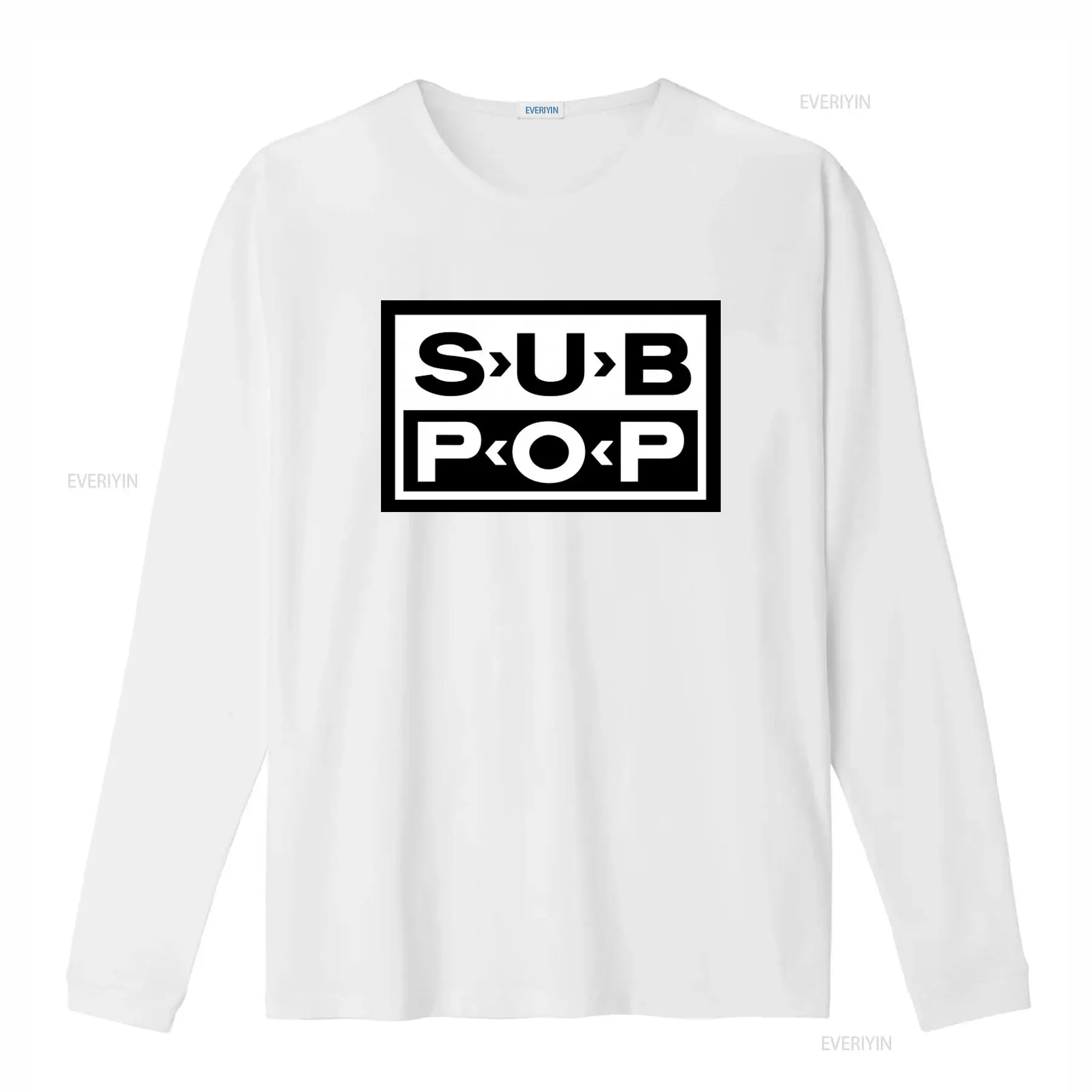 서브 팝 로고 티셔츠 블랙 화이트 프린트 레트로 스타일 - Vintage Fashion Logo 리뷰 및 가격