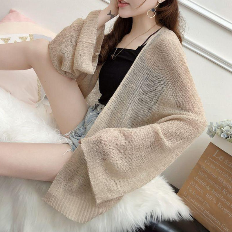 봄 가을 여성용 시어 니트 가디건 빈티지 커버업 긴팔  - Crop Cardigan Vintage 리뷰 및 가격