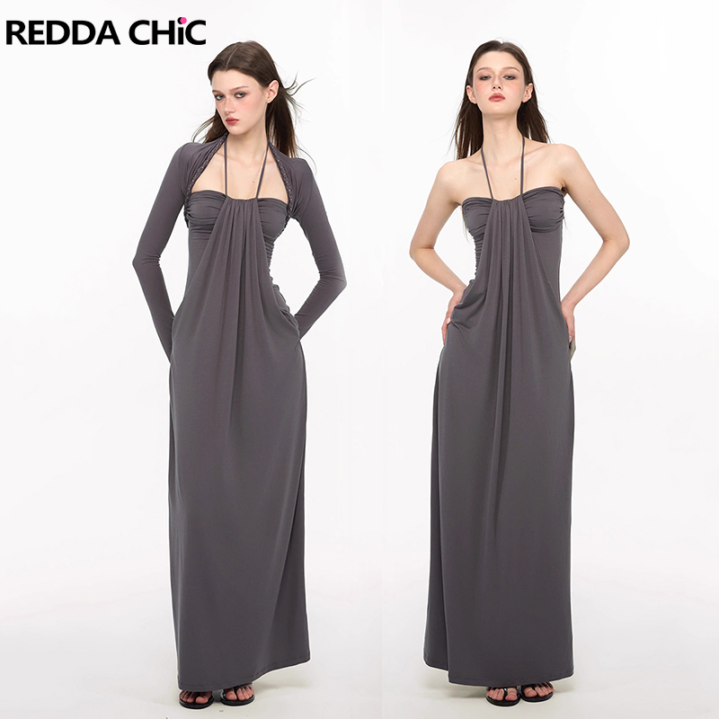 REDDACHiC 우아한 브레이드 숄 드레스 세트 캐주 - Crop Cardigan Vintage 리뷰 및 가격