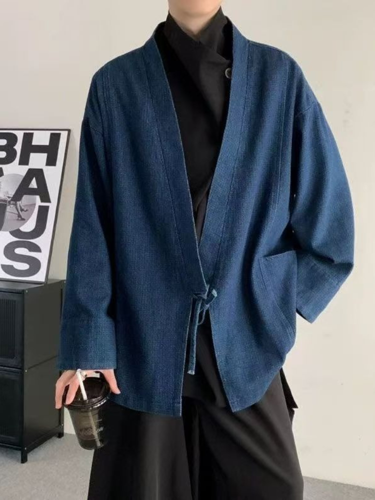 빈티지 일본 스타일 데님 코트 남녀 공용 오버사이즈 데 - Crop Cardigan Vintage 리뷰 및 가격