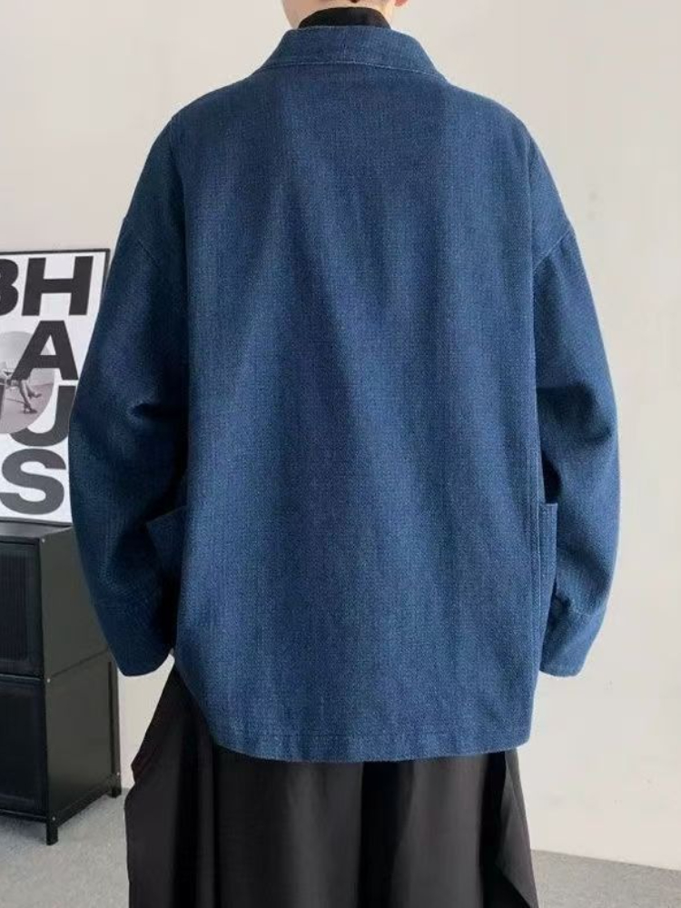 빈티지 일본 스타일 데님 코트 남녀 공용 오버사이즈 데 - Crop Cardigan Vintage 리뷰 및 가격