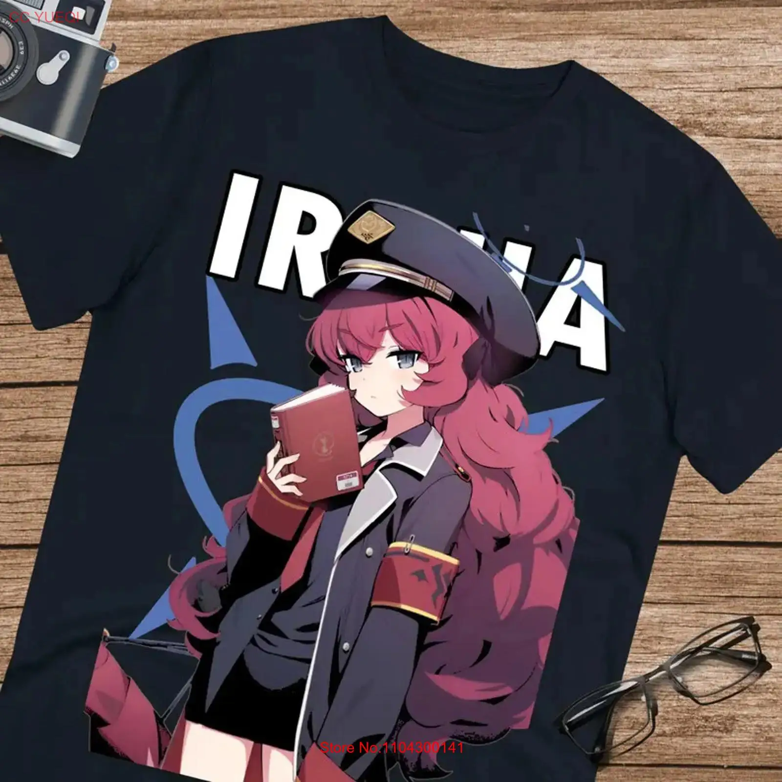 Anime Iroha Blue Archive T 셔츠  - Vintage Fashion Archive 리뷰 및 가격