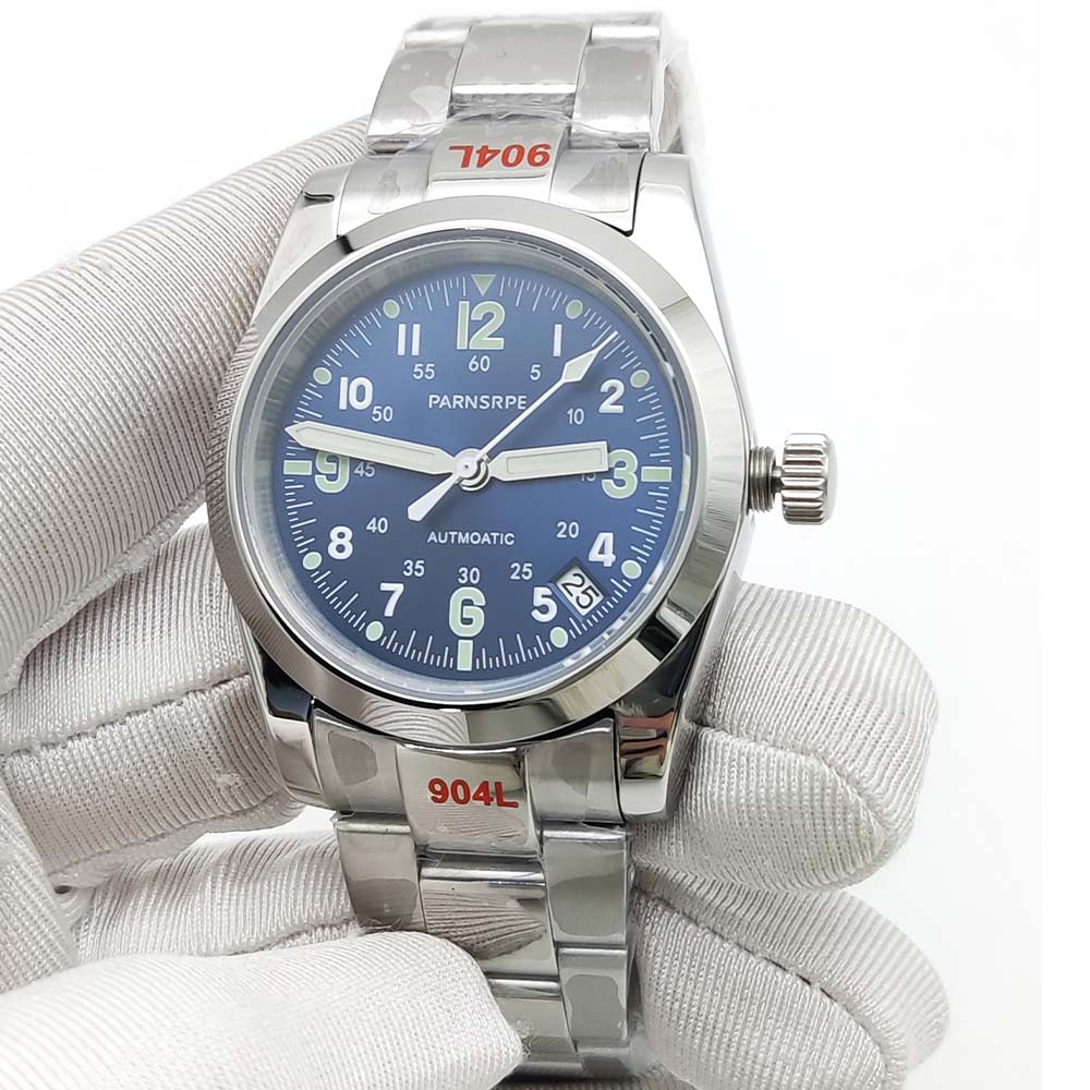 새로운 39mm 스틸 NH35 오토매틱 남성용 시계,  - Vintage Fashion Complete 리뷰 및 가격