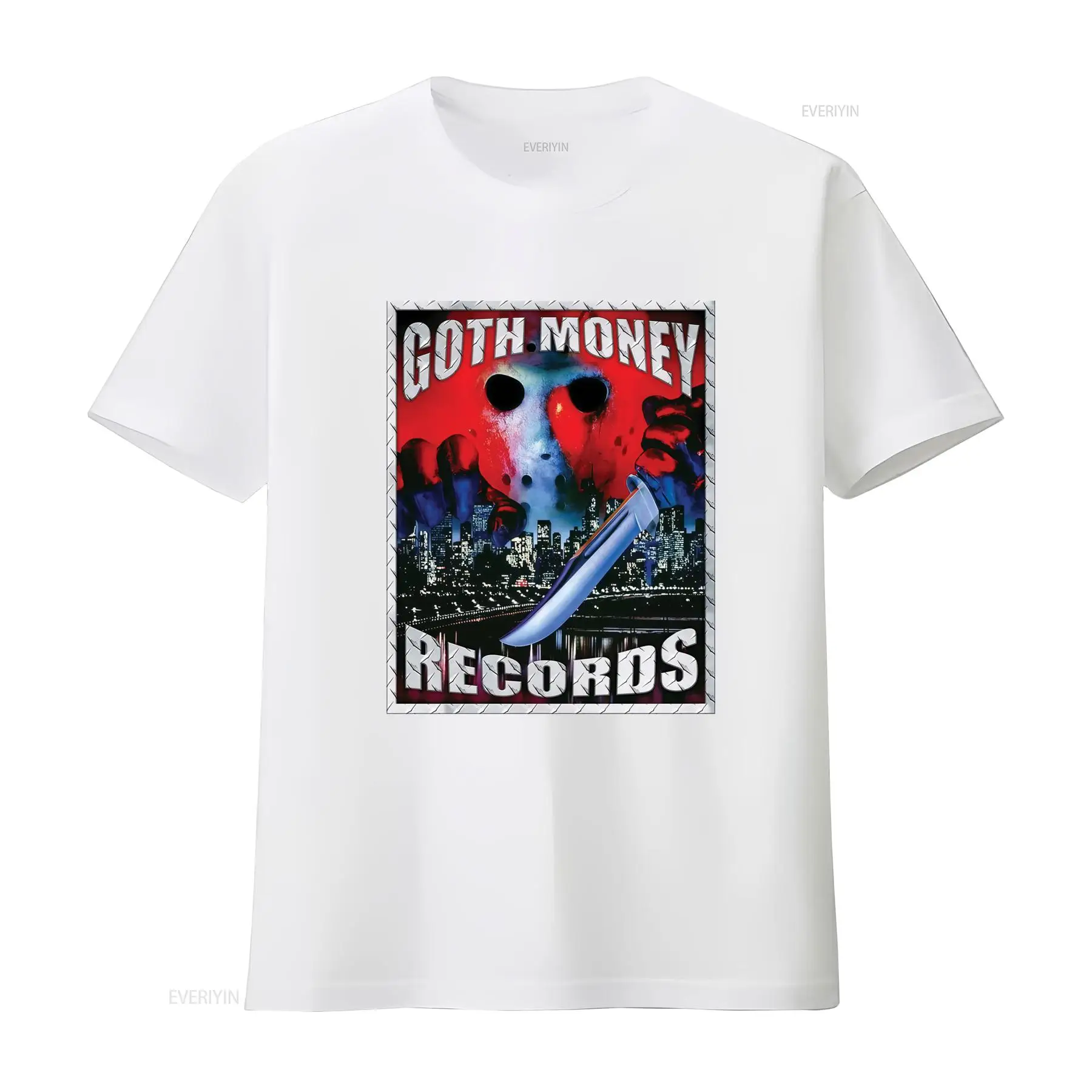 Goth Money Records 제이슨 로고 티셔츠  - Vintage Fashion Logo 리뷰 및 가격
