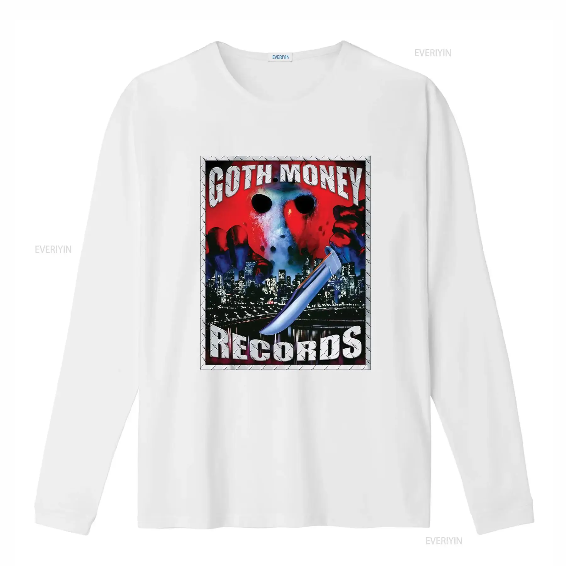 Goth Money Records 제이슨 로고 티셔츠  - Vintage Fashion Logo 리뷰 및 가격