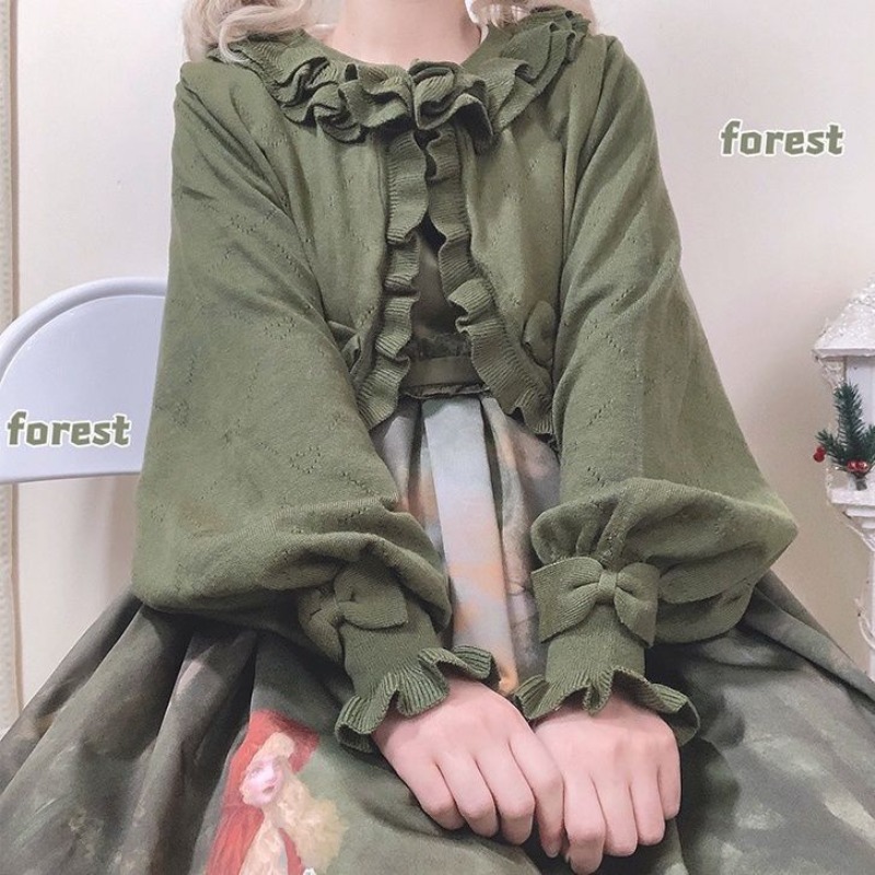 일본 로리타 하트 컷아웃 니트 가디건, 자외선 차단 기 - Crop Cardigan Vintage 리뷰 및 가격