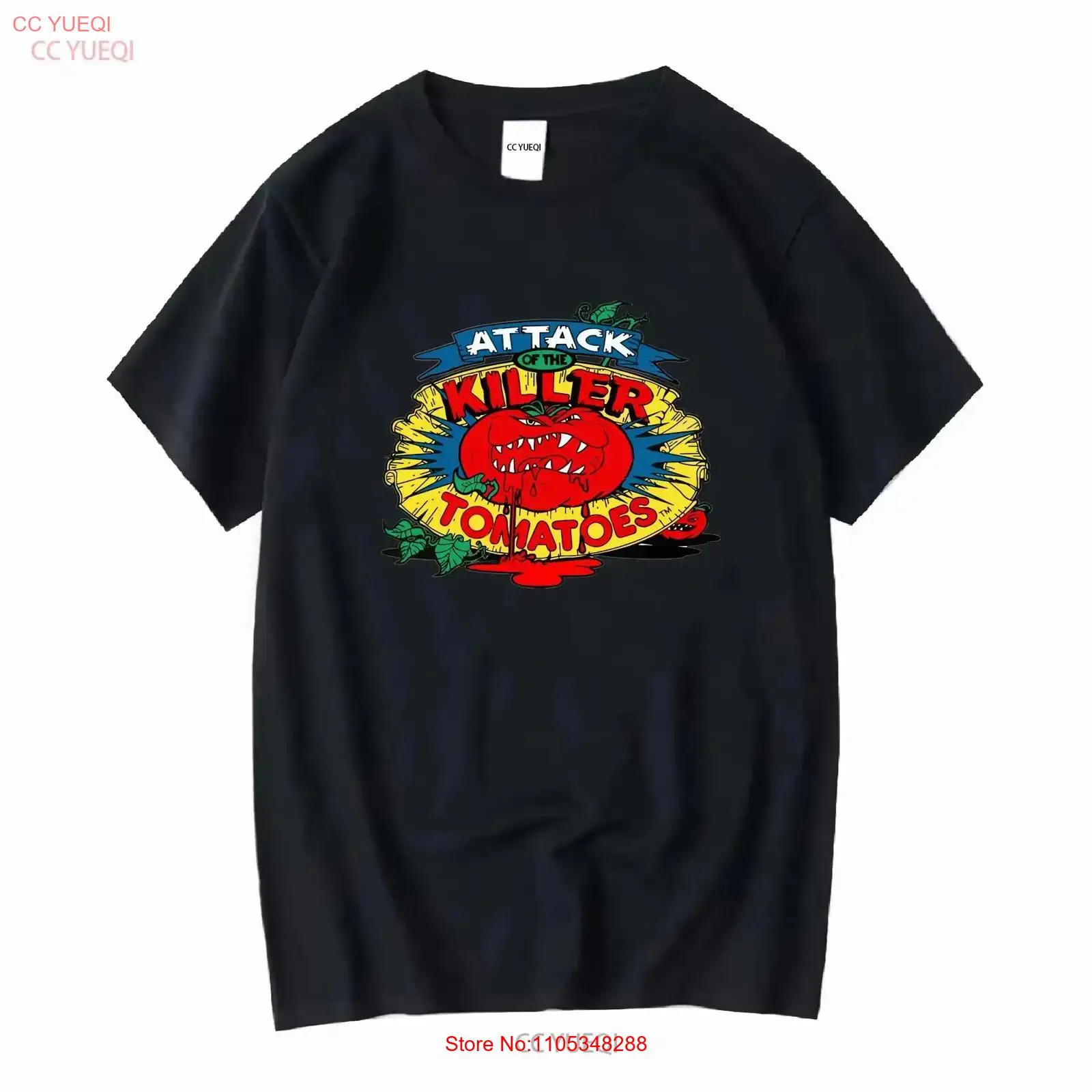 새로운 티셔츠 어택 오브 더 킬러 토마토 로고 재미있는 - Vintage Fashion Logo 리뷰 및 가격